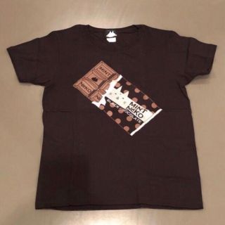 エイチナオト(h.naoto)のミントネコ 半袖TシャツS黒 チョコレート柄(Tシャツ(半袖/袖なし))