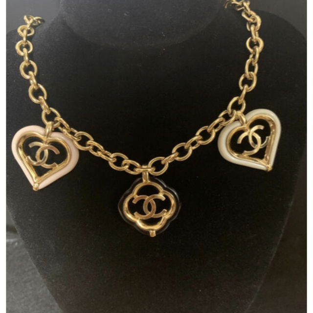 CHANEL シャネル ネックレス ハート カメリア CCマーク ココマーク-