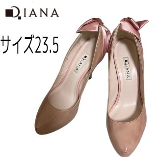 ダイアナ(DIANA)のichikana 様専用！ピンクハイヒール　エナメル　リボン　サイズ23.5(ハイヒール/パンプス)