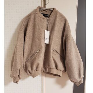 ザラ(ZARA)のタグ付き ZARA ジャケット ベージュ S(ブルゾン)