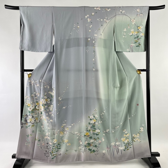 訪問着 美品 名品 身丈162.5cm 裄丈66cm 正絹バイセル訪問着