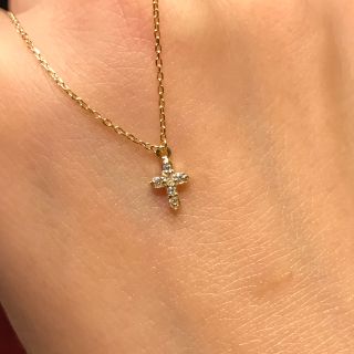 Jupiterジュピター クロスダイヤネックレス 18k