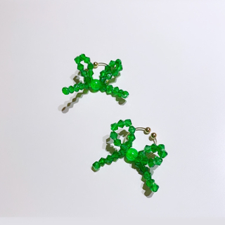 Green Ribon earring(イヤリング)