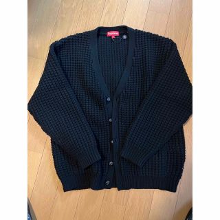 シュプリーム(Supreme)のSupreme Waffle Knit Cardigan Black L(カーディガン)