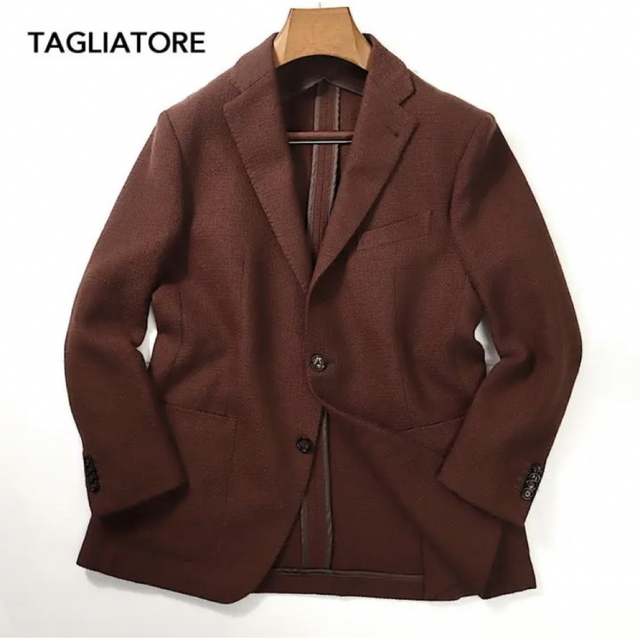 即納あり 美品 TAGLIATORE アルパカ混テーラードジャケット