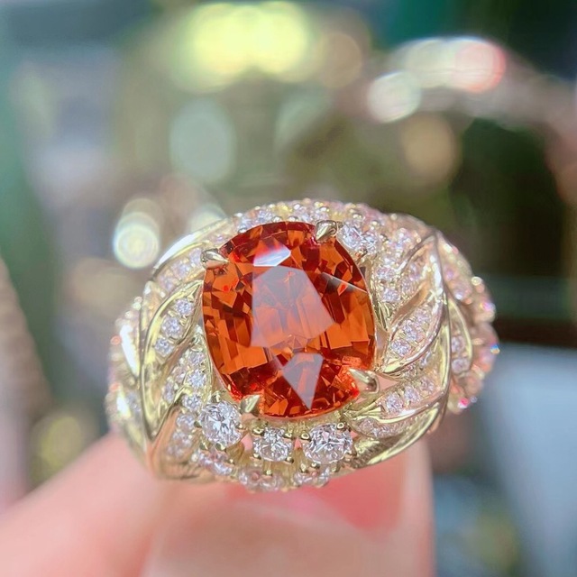 天然スべサルティン ダイヤ リング5.65ct k18 # レディースのアクセサリー(リング(指輪))の商品写真