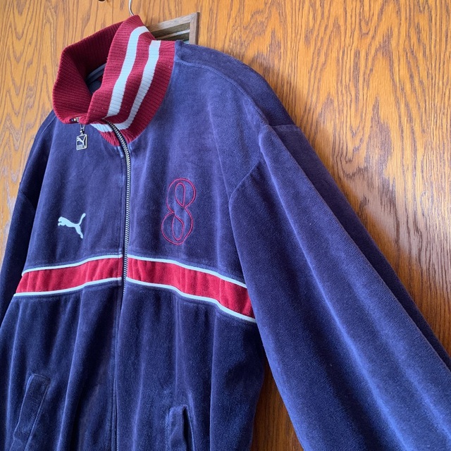 【良色】PUMA　ベロア　トラックジャケット　ジャージ　vintage