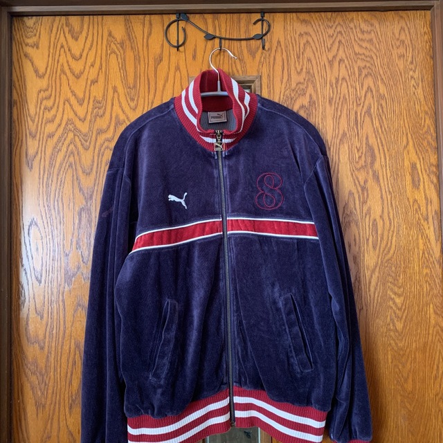 【良色】PUMA　ベロア　トラックジャケット　ジャージ　vintage