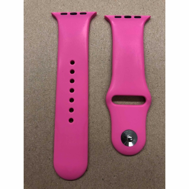Apple Watch  アップルウォッチバンド　42/44mm ピンク 社外品 メンズの時計(ラバーベルト)の商品写真