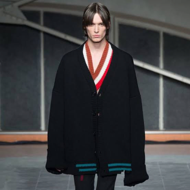 高価値セリー - SIMONS RAF Rafsimons オーバーサイズカーディガン