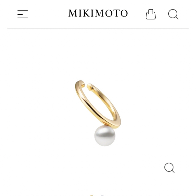絶妙なデザイン MIKIMOTO K18 YG18 イヤーカフ MIKIMOTO - イヤーカフ