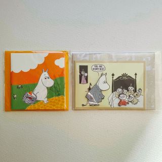 ムーミン(MOOMIN)のムーミン谷　ムーミン　リトルミイ　グリーティングカード　2枚セット　ポイント消化(カード/レター/ラッピング)