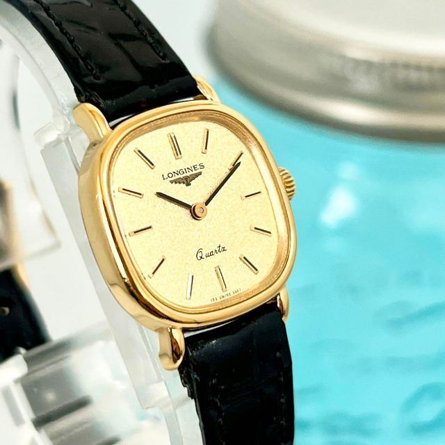 581 LONGINES ロンジン時計 レディース腕時計 純正ベルト ゴールド-