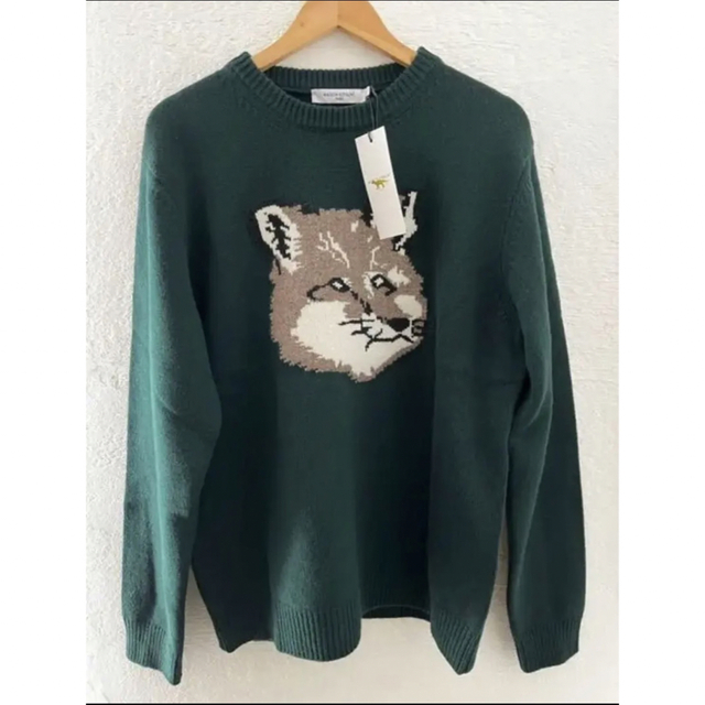 maison kitsune BIG FOX HEAD PULLOVER