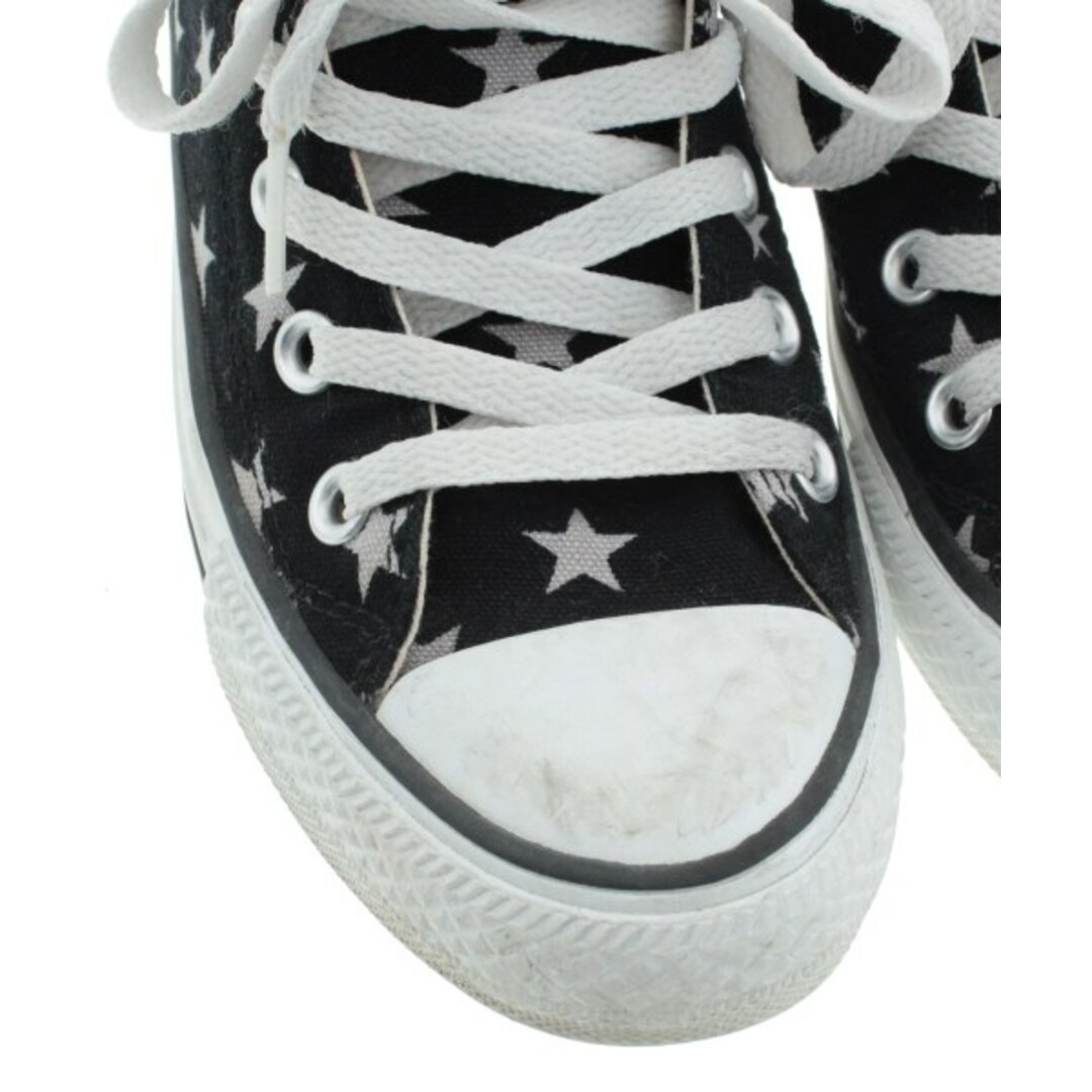 CONVERSE(コンバース)のCONVERSE スニーカー -(23.5cm位) 黒xグレー(星柄) 【古着】【中古】 レディースの靴/シューズ(スニーカー)の商品写真