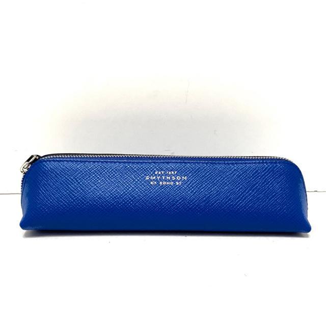 Smythson - スマイソン ペンケース美品 - ブルーの通販 by ブラン ...