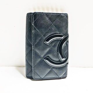 シャネル(CHANEL)のシャネル キーケース カンボンライン 黒(キーケース)