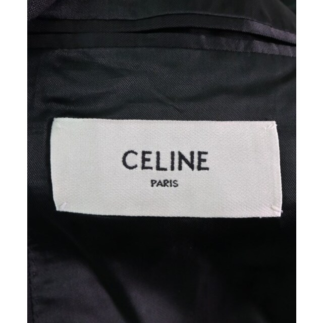 CELINE セリーヌ テーラードジャケット 46(M位) 黒(総柄) 【古着】【中古】