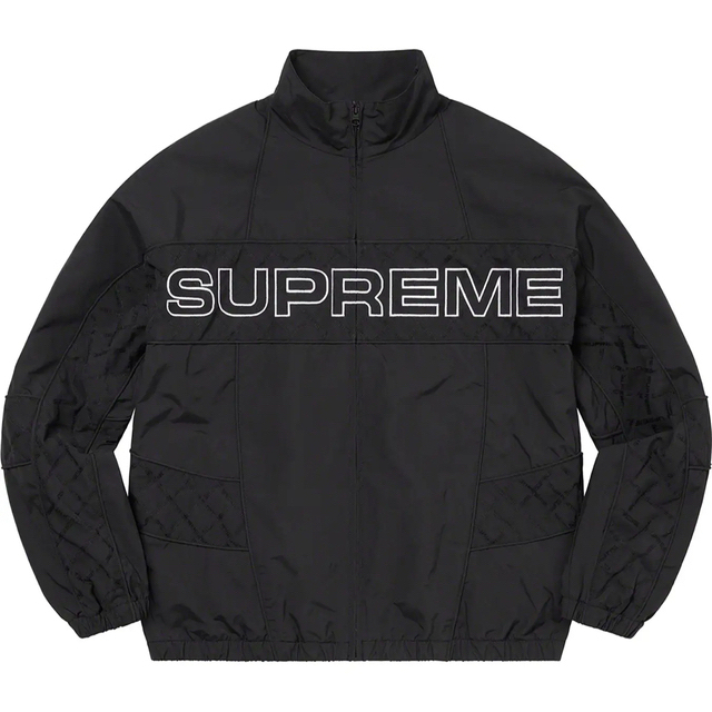 極美品】Supreme Jacquard Panel Track Jacket ナイロンジャケット