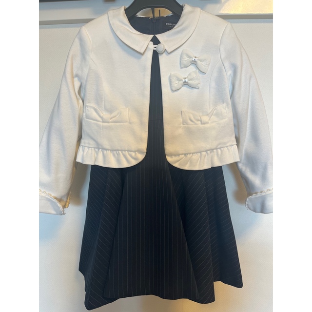 pom ponette(ポンポネット)のPom ponete ボレロ&ワンピース　入学式　女の子 キッズ/ベビー/マタニティのキッズ服女の子用(90cm~)(ワンピース)の商品写真