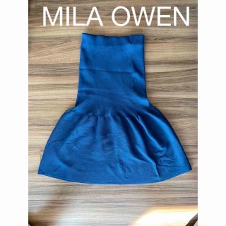 ミラオーウェン(Mila Owen)の【新品、未使用‼️】MILA OWEN ニットスカート(ひざ丈スカート)