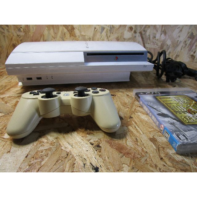 PlayStation3(プレイステーション3)のPS3 ホワイト　初期型　すぐ遊べるセット！！（三国無双6付き） エンタメ/ホビーのゲームソフト/ゲーム機本体(家庭用ゲーム機本体)の商品写真