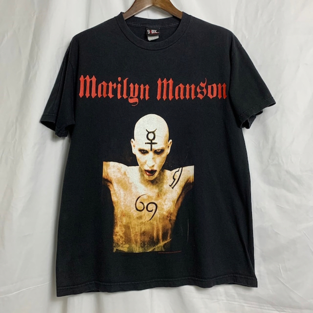 vintage marilyn manson マリリンマンソン バンドTシャツ約54cm 袖丈