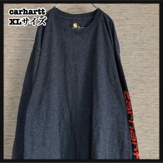 カーハート(carhartt)の【カーハート】長袖Tシャツ　ロンT　袖ロゴ　スリーブロゴ　デカロゴ　黒11(Tシャツ/カットソー(七分/長袖))