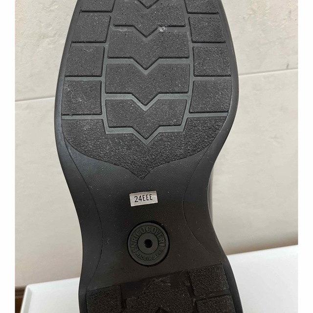 エンリココベリ黒靴滑りにくい24cm3Eスリッポン レディースの靴/シューズ(スリッポン/モカシン)の商品写真
