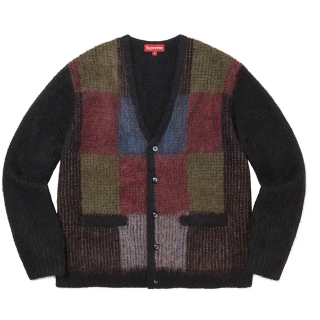 Supreme 2022SS Brushed Grid Cardigan L