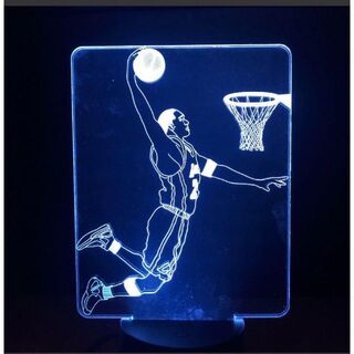 バスケット　3Dインテリアライト LEDライト スタンドライト(その他)