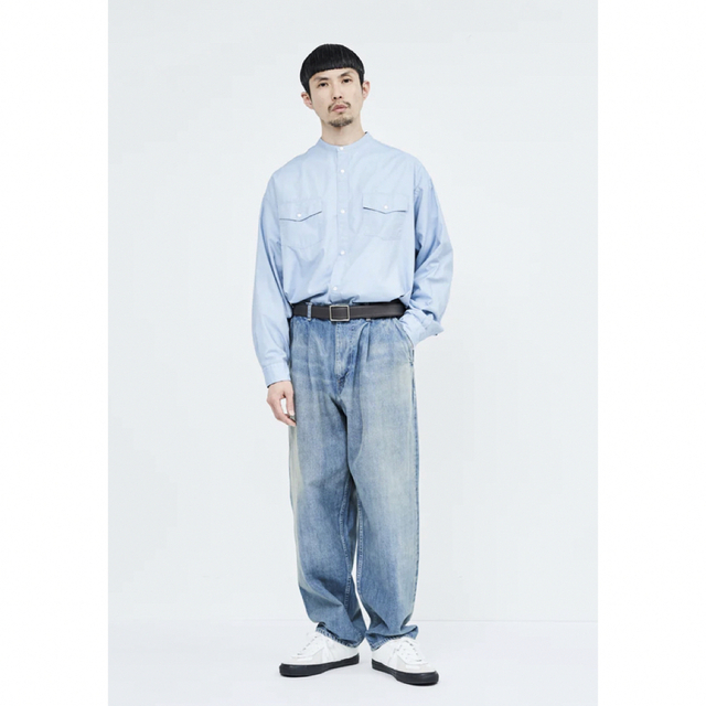 Graphpaper(グラフペーパー)の2023SS Graphpaper Two Tuck Tapered Pants メンズのパンツ(デニム/ジーンズ)の商品写真