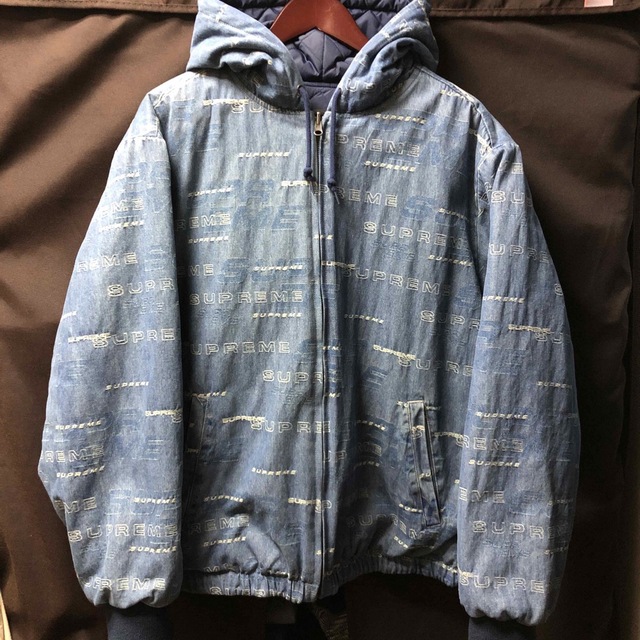 SUPREME Reversible Logo Denim WorkJacket