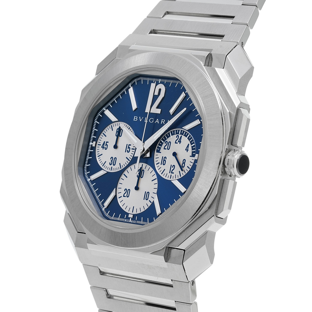 ブルガリ BVLGARI BGO43SXTCHGMT ブルー /シルバー メンズ 腕時計
