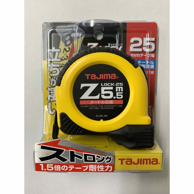 Tajima(タジマ)のタジマ スケール Zロック25 5.5m メートル目盛 ZL25-55CB×1個 スポーツ/アウトドアの自転車(工具/メンテナンス)の商品写真