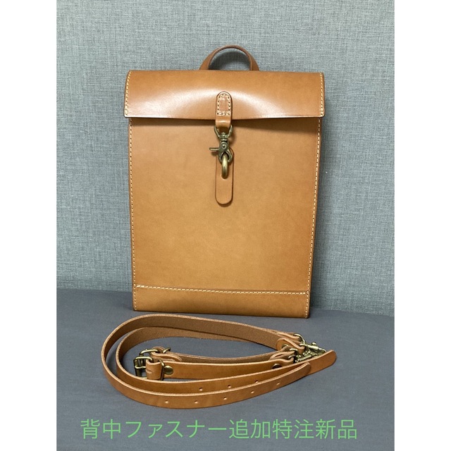 特注新品未使用】HERZ ヘルツ パイプリュック R-16-S キャメル 『4年