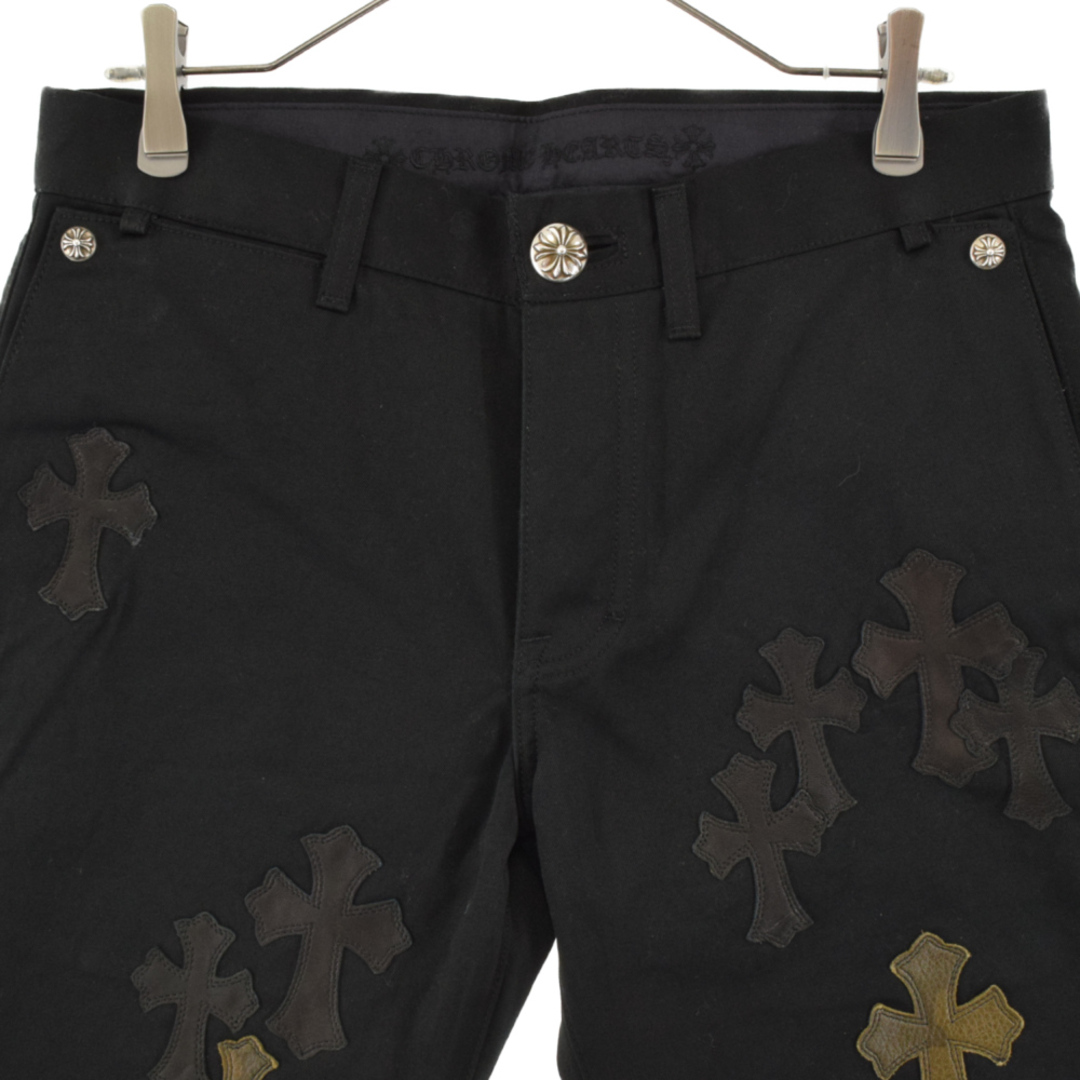 CHROME HEARTS クロムハーツ CHINOS CEM CRPATCH マルチカラークロスパッチカスタム チノパンツ ワーク ブラック