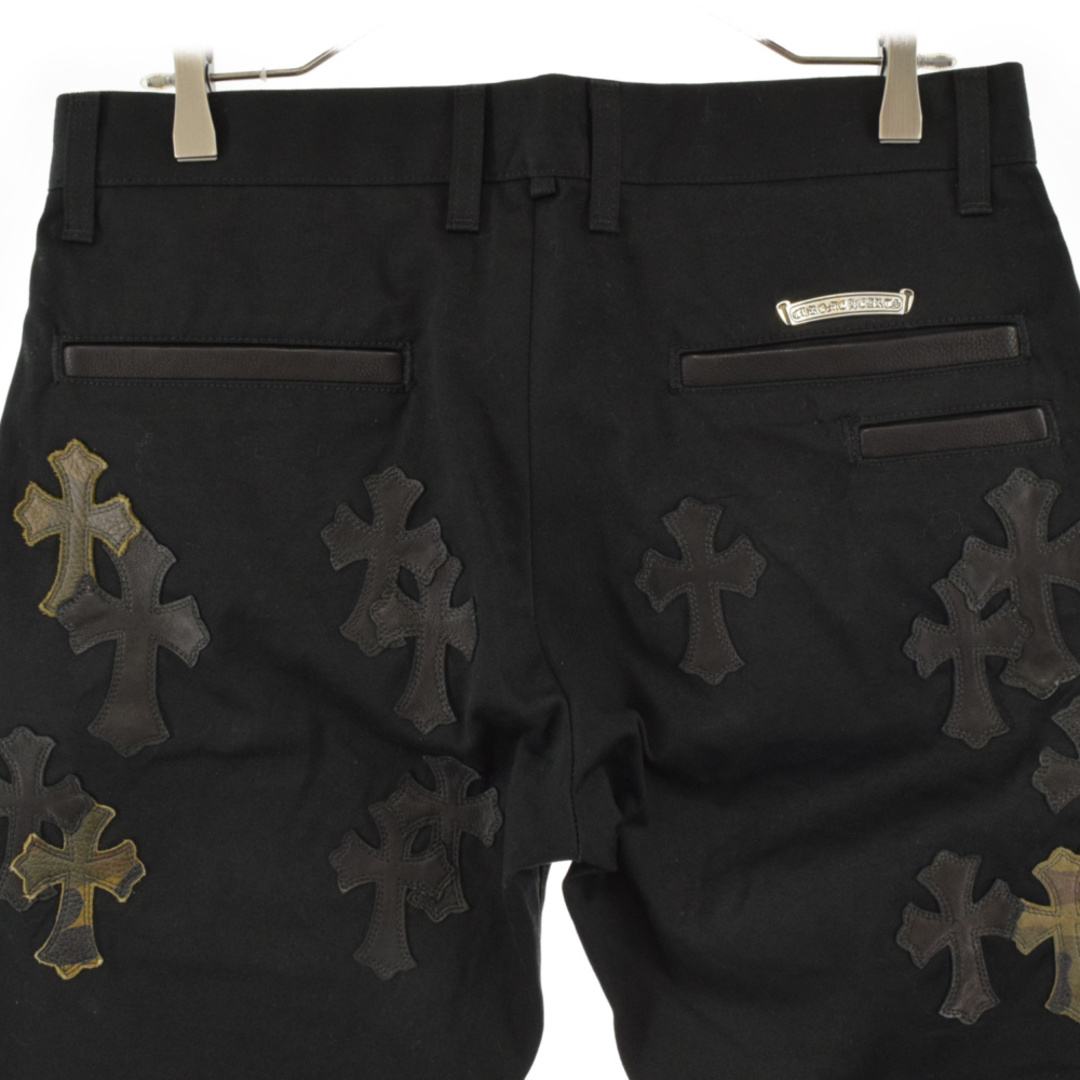 CHROME HEARTS クロムハーツ CHINOS CEM CRPATCH マルチカラークロスパッチカスタム チノパンツ ワーク ブラック