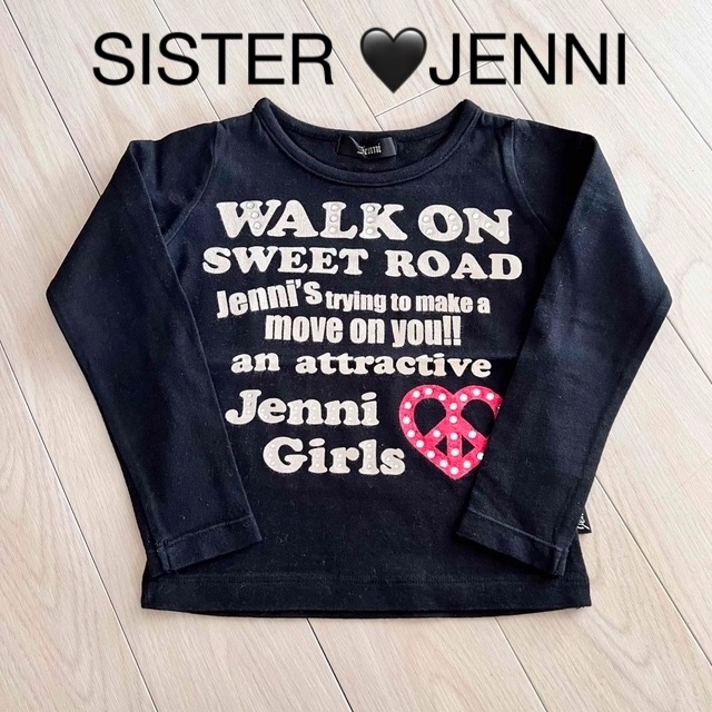 JENNI 【良品】ジェニィ ロゴ 長袖Tシャツ 110 100 sister jenniの通販 by 夏物大量に出品いたしました✡.*｜ジェニィ ならラクマ