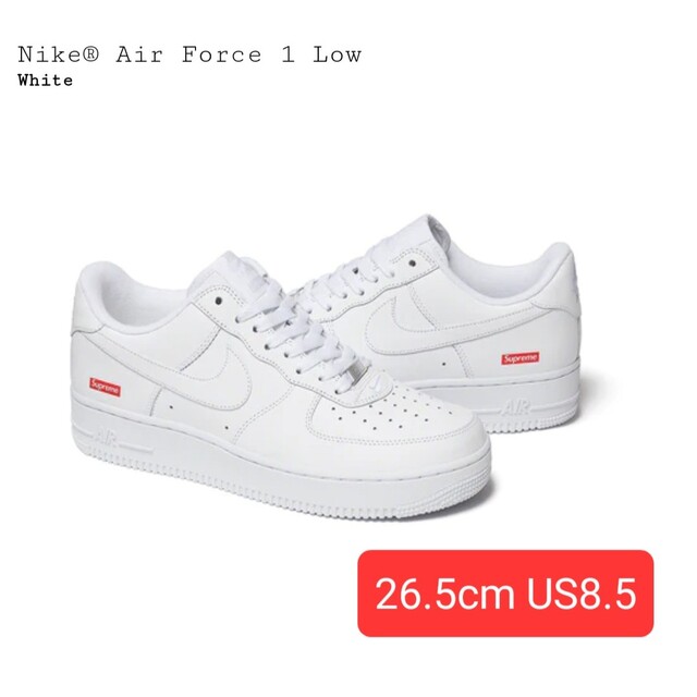Supreme × Nike Air Force 1 Low "White