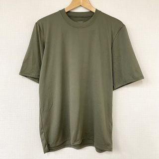 パタゴニア(patagonia)のパタゴニア patagonia ポリエステル Tシャツ 半袖 無地 サイズ：M オリーブ MADE IN U.S.A古着 【中古】(Tシャツ/カットソー(半袖/袖なし))