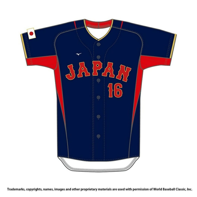 【大谷翔平刺繍ホームユニフォーム】2023WBCレプリカユニフォーム[L]