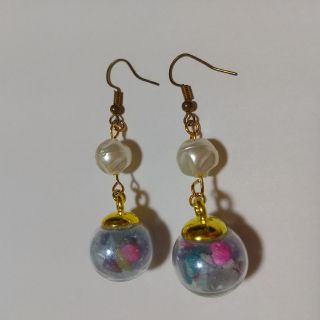 ハンドメイド ピアス オリジナル ストーン(ピアス)