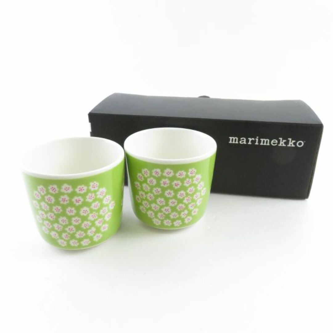 未使用 marimekko マリメッコ PUKETTI プケッティ ラテマグ 2点 ペア ...