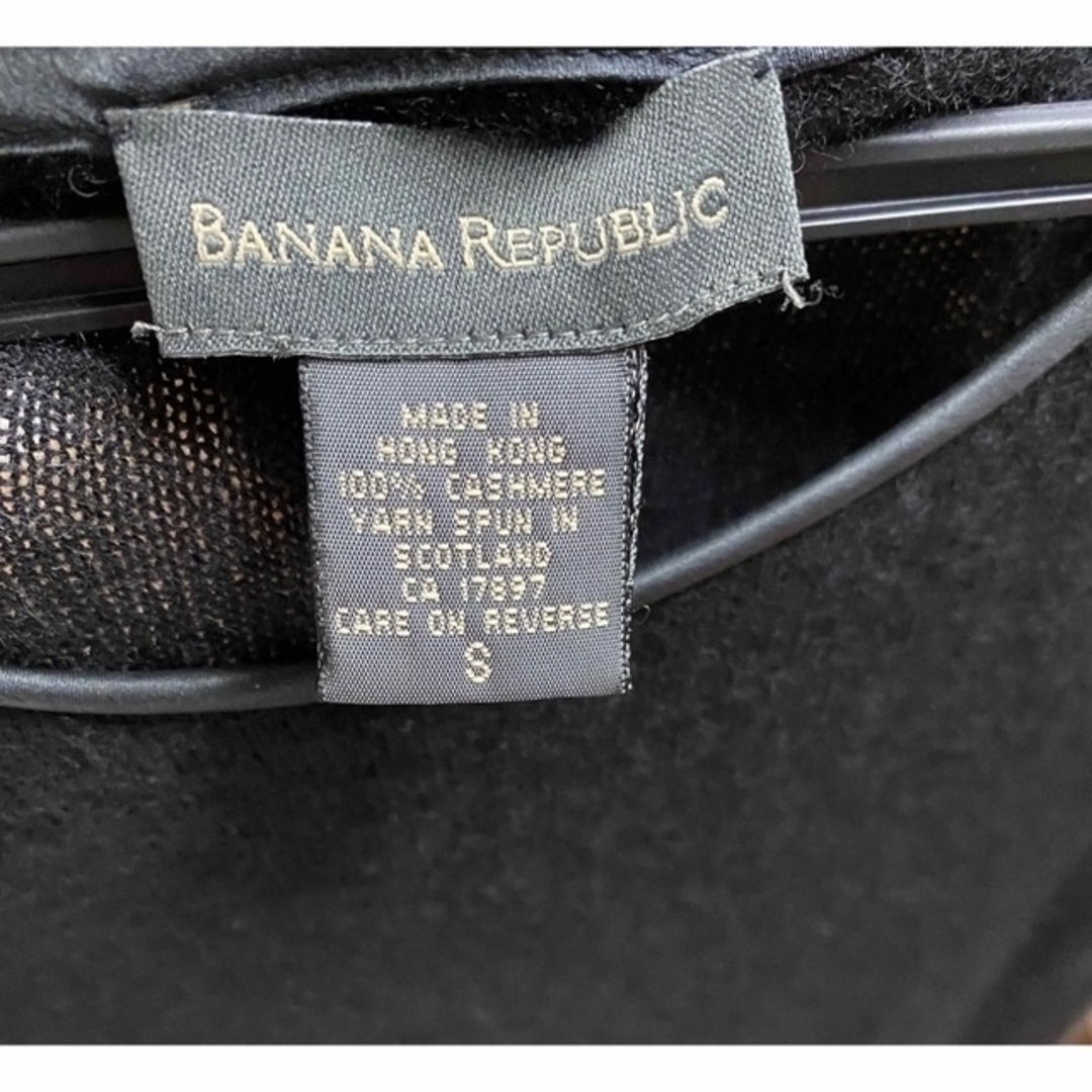 Banana Republic(バナナリパブリック)のBANANA REPUBLIC  カシミア　ワンピース　ノースリーブ　S 黒 レディースのワンピース(ひざ丈ワンピース)の商品写真