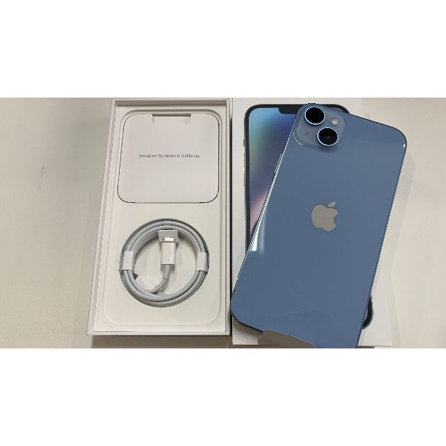 未使用　iphone14plus 128gb ブルー　simフリー 1