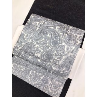 刺繍名古屋帯　九寸芯入れ仕立　ペイズリー柄(帯)