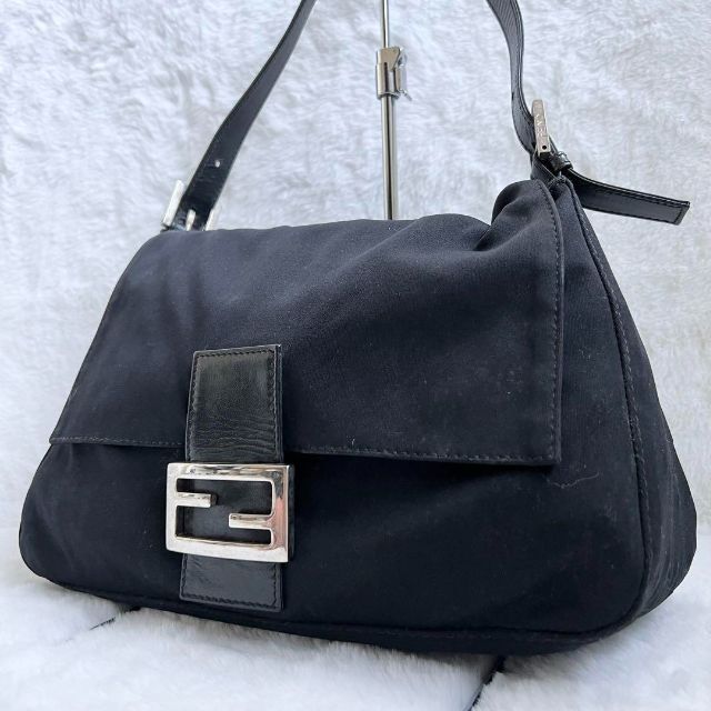 【良品✨】正規品 FENDI コットン  マンマバケット ワンショルダーバッグ