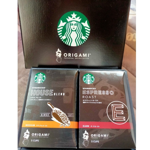 Starbucks Coffee(スターバックスコーヒー)のスターバックス オリガミ パーソナルドリップ コーヒー①　計10袋 食品/飲料/酒の飲料(コーヒー)の商品写真