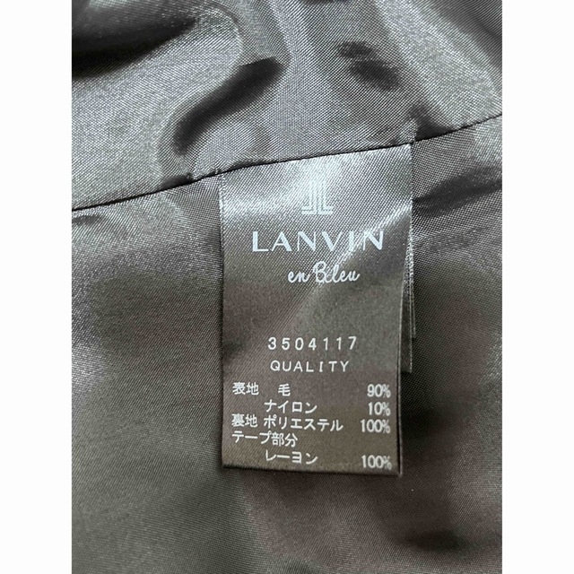 LANVIN en Bleu - LANVIN en Bleu ウールコート ブラック サイズ38の
